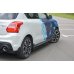 Накладки сплиттеры на пороги на Suzuki Swift IV Sport